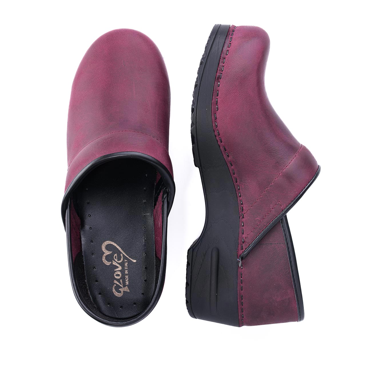 crazy clog bordeaux