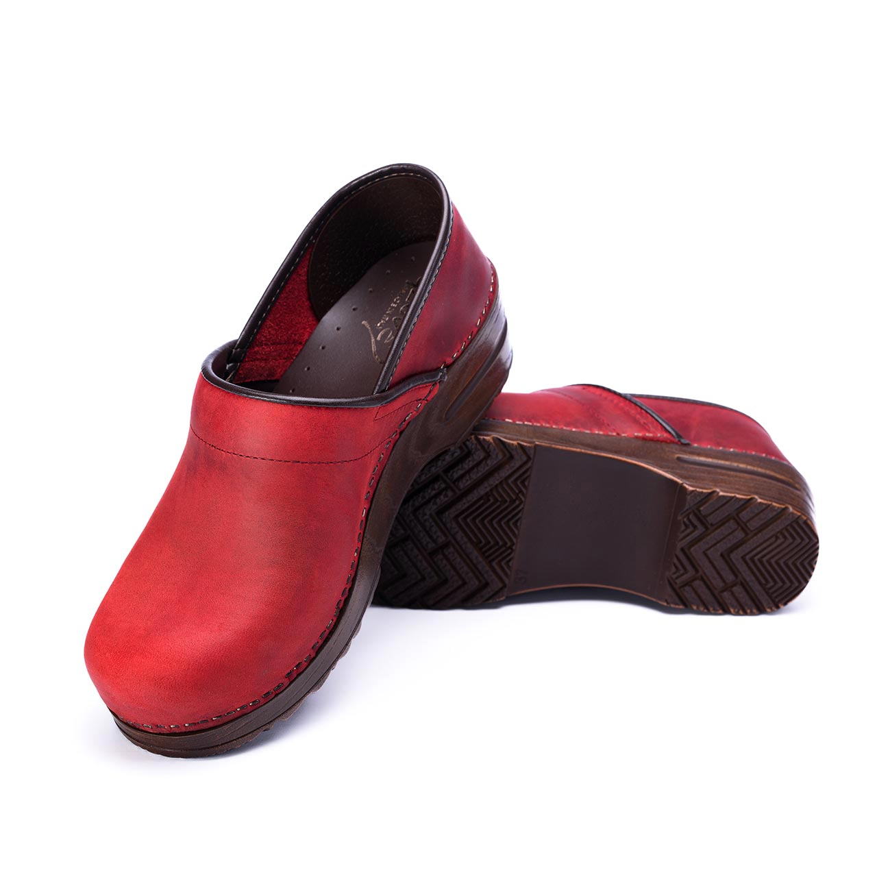 crazy clog rosso