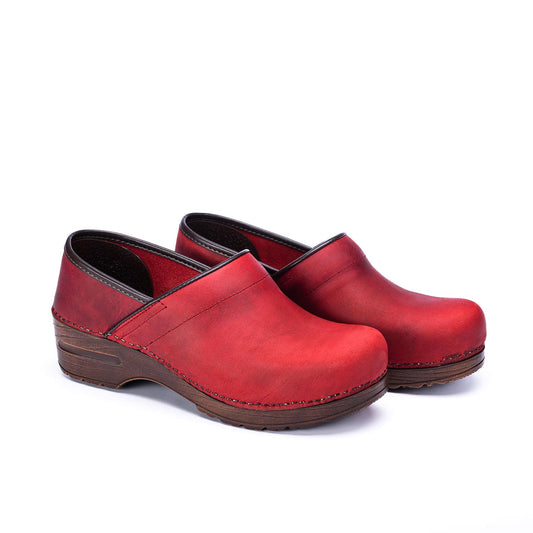 crazy clog rosso