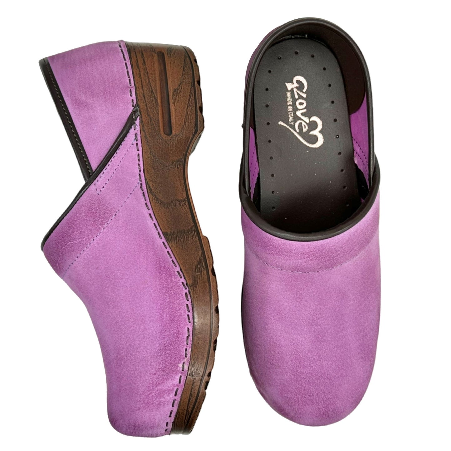 CLOGS SUEDE LILLA