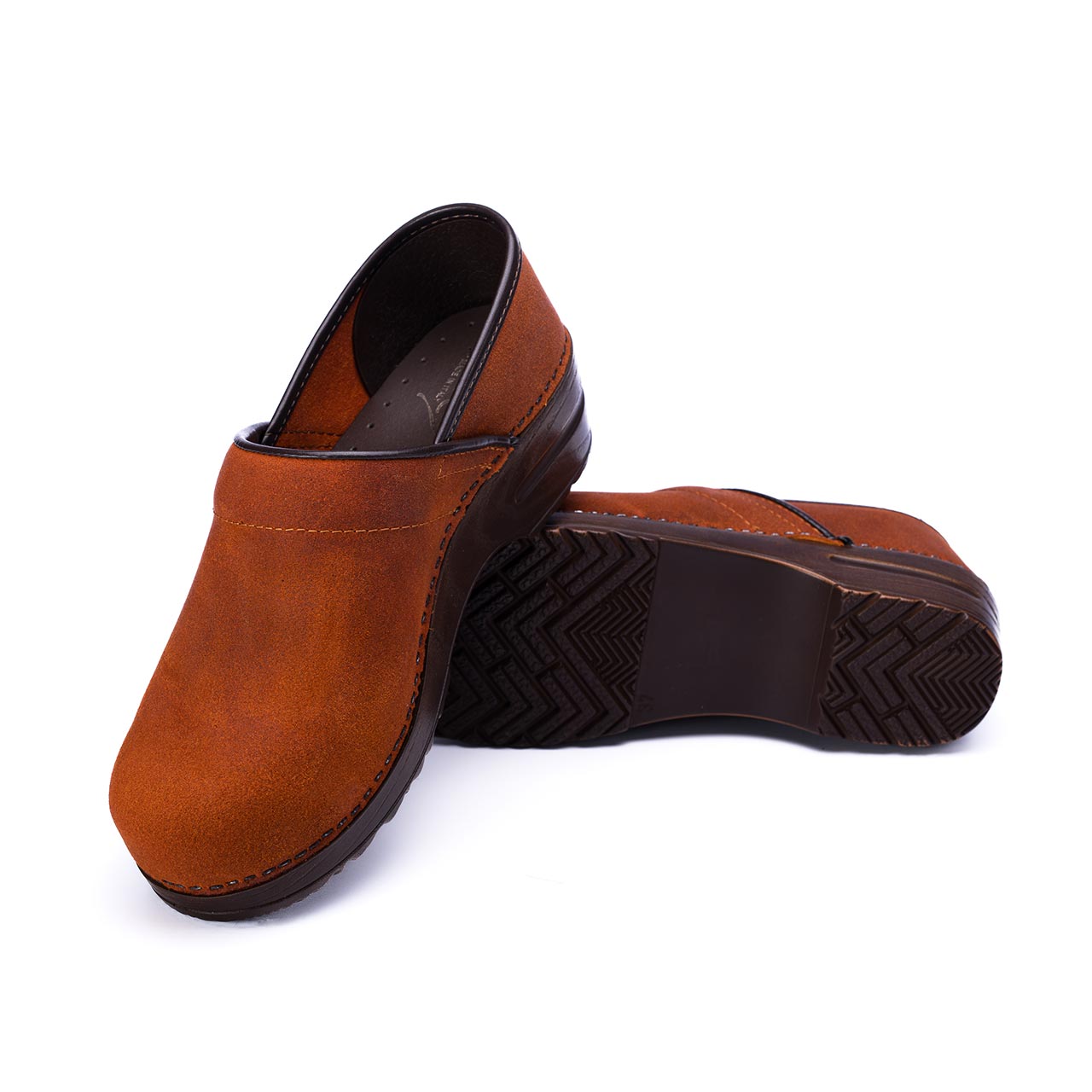 vintage clog arancio