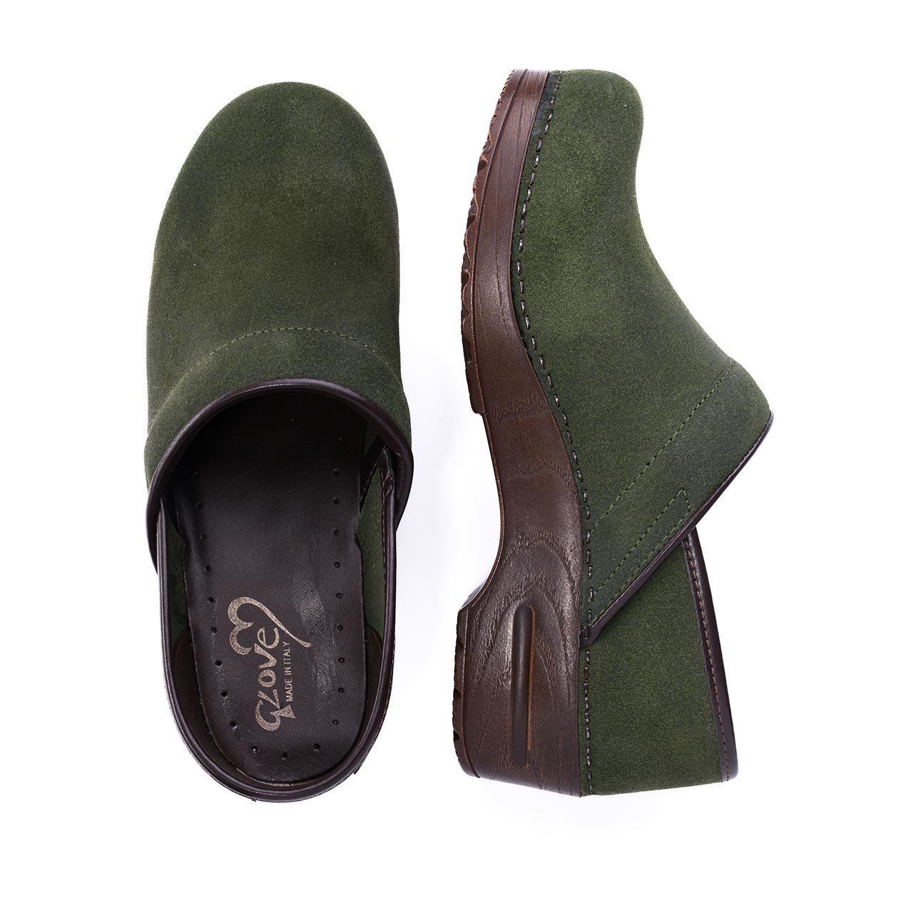 vintage clog muschio