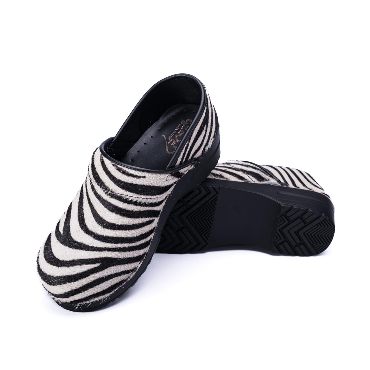 zebra clog