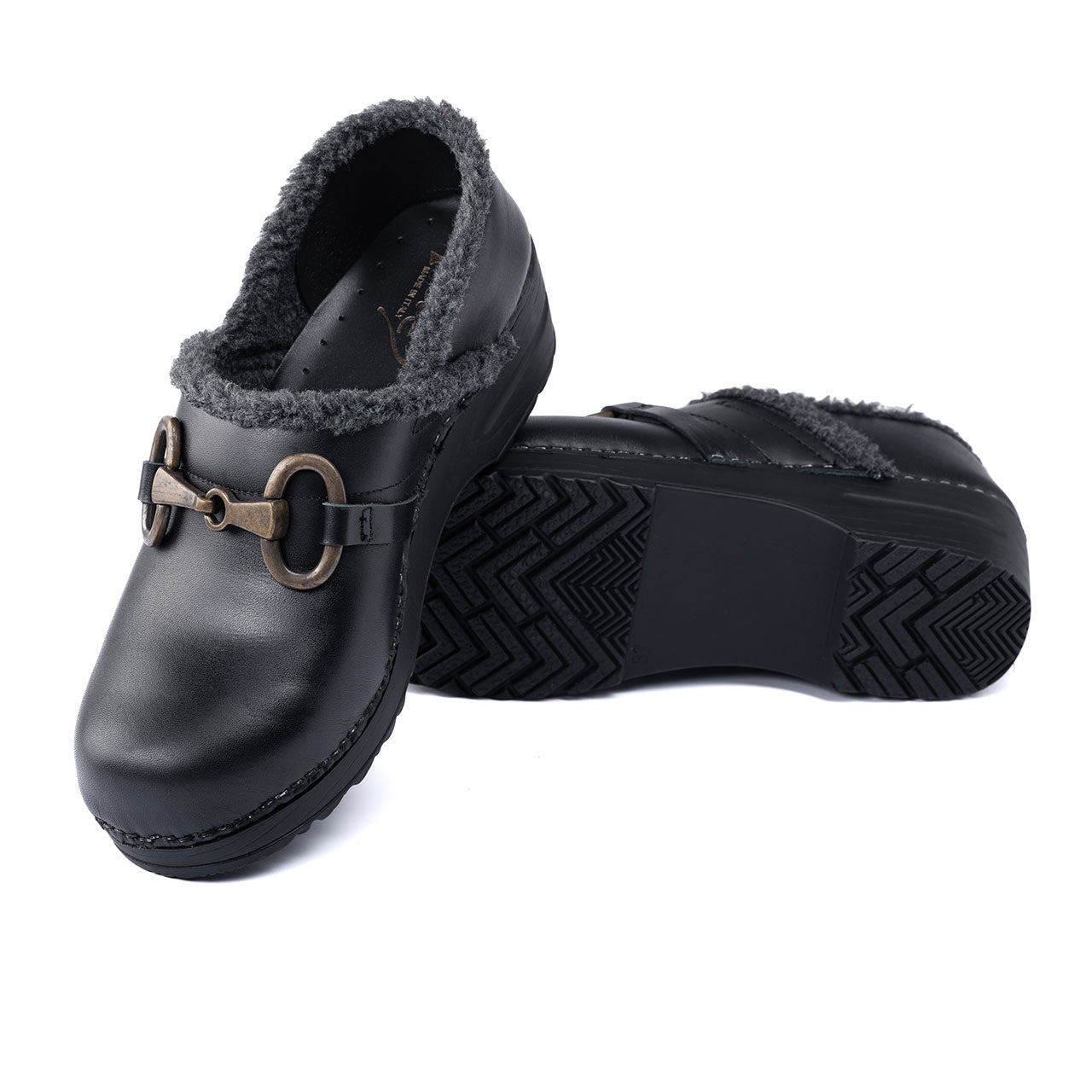 Vit Wool Clog Acc nero